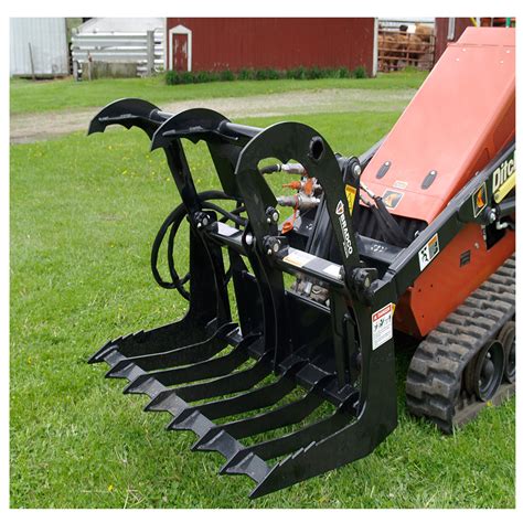 diy skid steer grapple|skid steer attachments grapple.